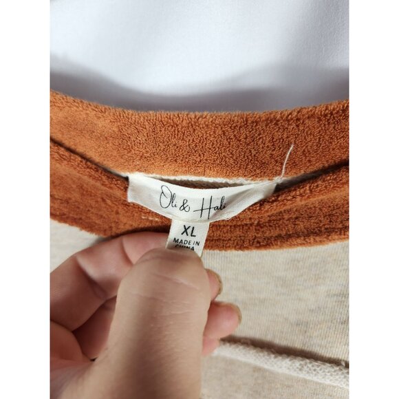 New Oli & Hali Womens Sweatshirt Oversized Rock and Roll Pockets Boho XL - Picture 6 of 6